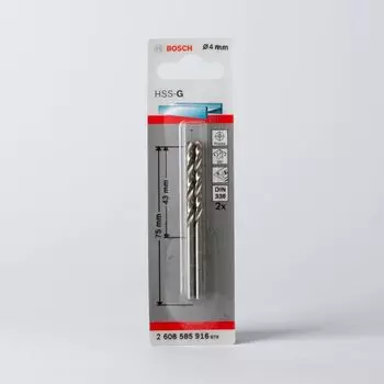 Сверло по металлу 4,0мм, BOSCH