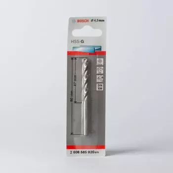 Сверло по металлу 4,5мм, BOSCH