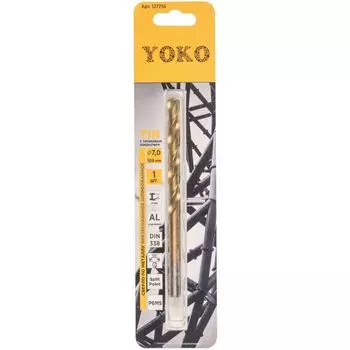 Сверло по металлу 7,0х109мм TIN Yoko