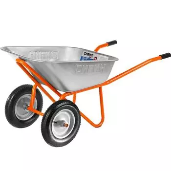 Тачка строительная 110 л 200кг 2 колеса