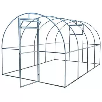 Теплица без поликарбоната Усиленная 6х3х2,1 (каркас 20х20) оцинк.