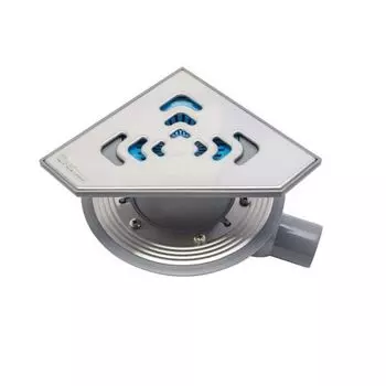Трап для душа Pestan Confluo Standard Angle 1 200х200 мм (13000013) стальная решетка