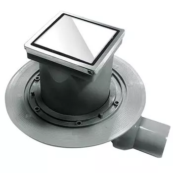 Трап для душа Pestan Confluo Standard Dry 1 100х100 мм (13000104) белое стекло