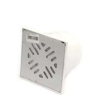 Трап вертикальный 50 с сухим затвором нерж. сталь 150х150