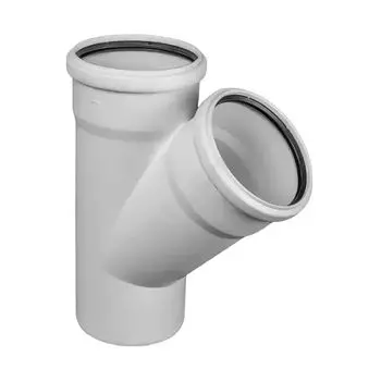 Тройник канализационный 110х110х45гр малошумный РТП Elite