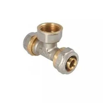 Тройник переходной (обжим) НР 16х1/2" STI