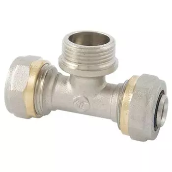 Тройник переходной (пресс) 16х1/2" НР Altstream