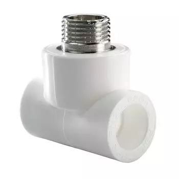 Тройник полипропиленовый переходной 25х1/2" НР РВК