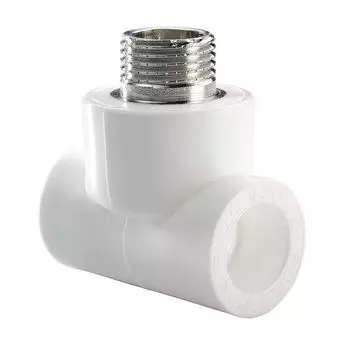 Тройник полипропиленовый 25х3/4" НР РВК