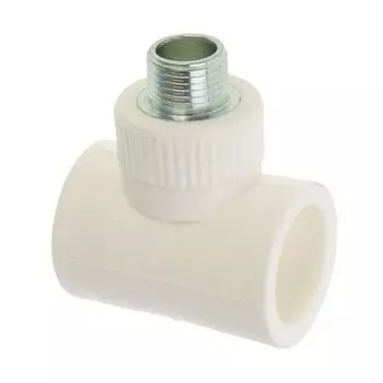 Тройник полипропиленовый 32х1/2" НР Fora