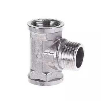 Тройник ВР-НР-ВР 1/2" нержавеющая сталь