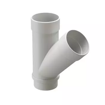 Тройник водосточный Docke Lux Пломбир