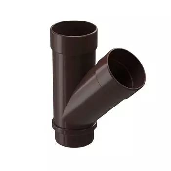 Тройник водосточный Docke Lux Шоколад