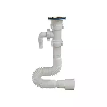 Труба гибкая с выпуском 1 1/2" -40/50 с одним отводом L1325мм А30135 Орио