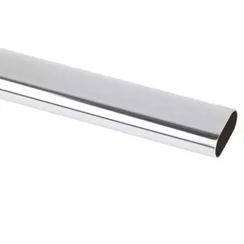 Труба овальная 30х15х0,8х1000мм хром