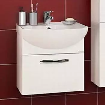 Тумба под раковину Акватон Ария 50 белый (1A140301AA010)