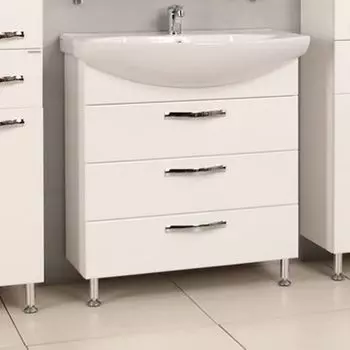 Тумба под раковину Акватон Ария 80 Н белый (1A141301AA010)