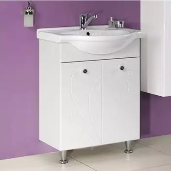 Тумба под раковину Акватон Лиана 60 белый (1A163101LL010)