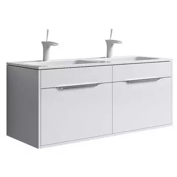 Тумба под раковину Aqwella 5 stars Malaga 120 Белый (Mal.01.12)