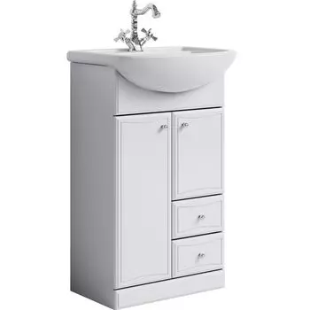 Тумба под раковину Aqwella Барселона 55 Белый (Ba.01.05/2)