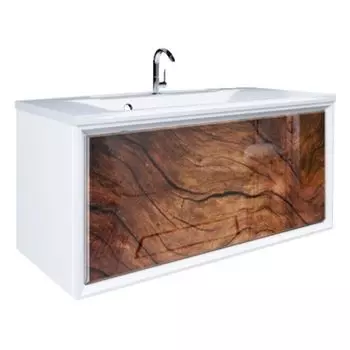 Тумба под раковину Marka One Glass Seattle 90П дерево (У72807)