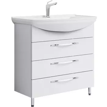 Тумба с раковиной Aqwella Аллегро 85 Белый (Agr.01.08/3)