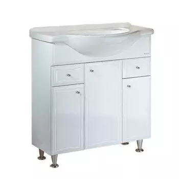 Тумба с раковиной Aqwella Барселона 85 Белый (Ba-L.01.08.К)