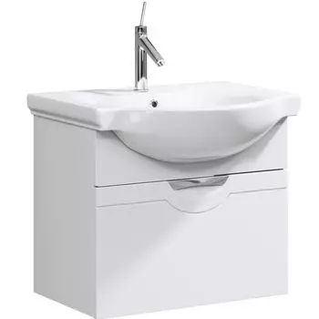 Тумба с раковиной Aqwella Н-лайн 66 Белый (N-Li.01.06)