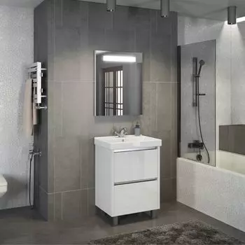 Тумба с раковиной Comforty Дублин 60 белый