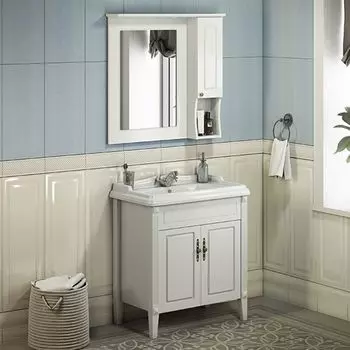 Тумба с раковиной Comforty Палермо 80 белый