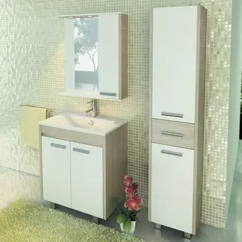 Тумба с раковиной Comforty Тулуза 75 сосна лоредо