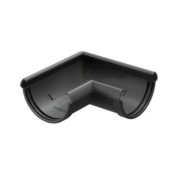 Угловой элемент желоба Docke Lux Графит, 90°