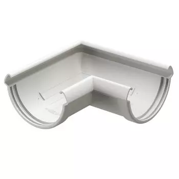 Угловой элемент желоба Docke Lux Пломбир, 90°