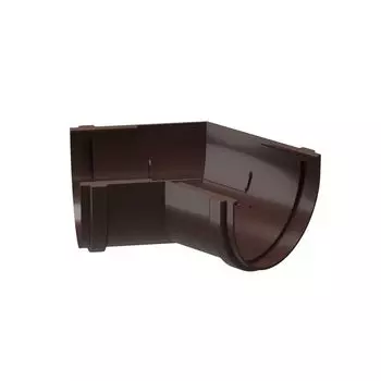 Угловой элемент желоба Docke Premium Шоколад, 135°