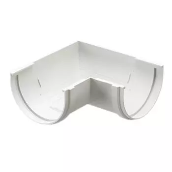 Угловой элемент желоба Docke Standard Белый, 120 ммх90°