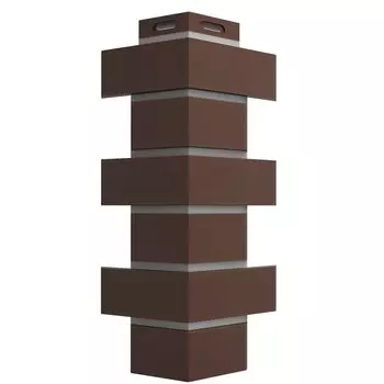 Угол наружный Flemish коричневый 140х420 Дёке