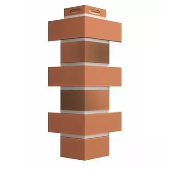 Угол наружный Flemish красный жженый 140х420 Дёке