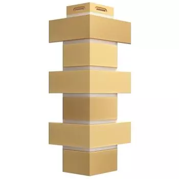 Угол наружный Flemish желтый жженый 140х420 Дёке