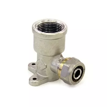 Угольник переходной с креплением (обжим) 16х3/4" ВР Altstream