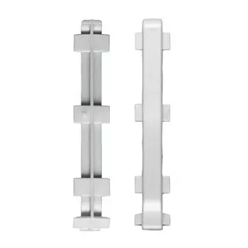 Угол стыковочный Diele ПЛ60, ПВХ, серый, (уп. 2шт)