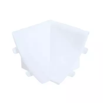 Угол внутренный к плинтусу Идеал, белый