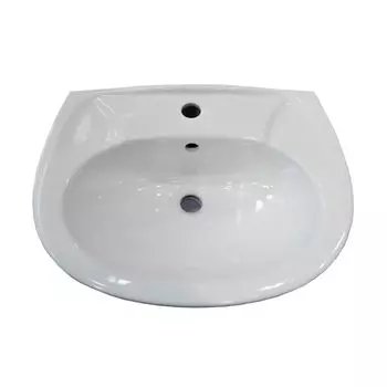 Умывальник Идеал, белый (б/пьедестала, 550х425х195 ш/г/в, отверстие под смеситель) Della