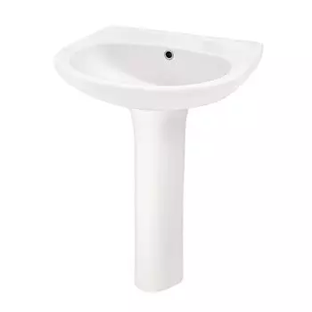 Умывальник с пьедесталом Анимо 55 белый Santek