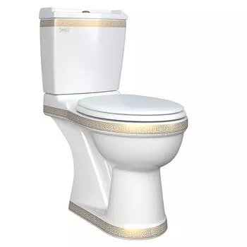 Унитаз-компакт Della Boston SP 014 версаче золото