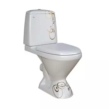 Унитаз-компакт Della Glance SP 014 джаз золото