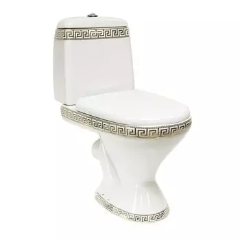 Унитаз-компакт Della Glance SP 014 версаче золото