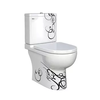 Унитаз-компакт Della Globus SP 014 джаз черный