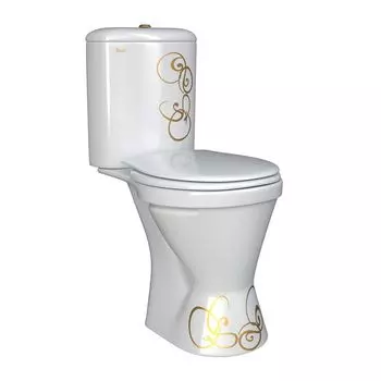 Унитаз-компакт Della Otti 002 джаз золото