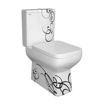 Унитаз-компакт Della Quattro Via Super Plus 014 джаз черный