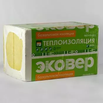 Утеплитель Эковер Стандарт 50 кг/м³ 38λ (1000x600x50мм) 12 шт/уп